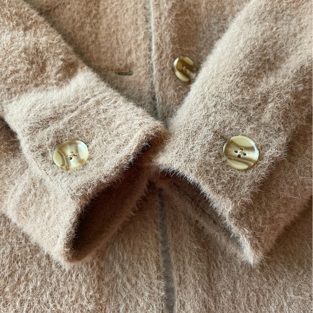 Z Supply Jordan Jacket Sweater Knit/Sherpa Campfire Tan/Brown/Cream XS - Picture 11 of 15